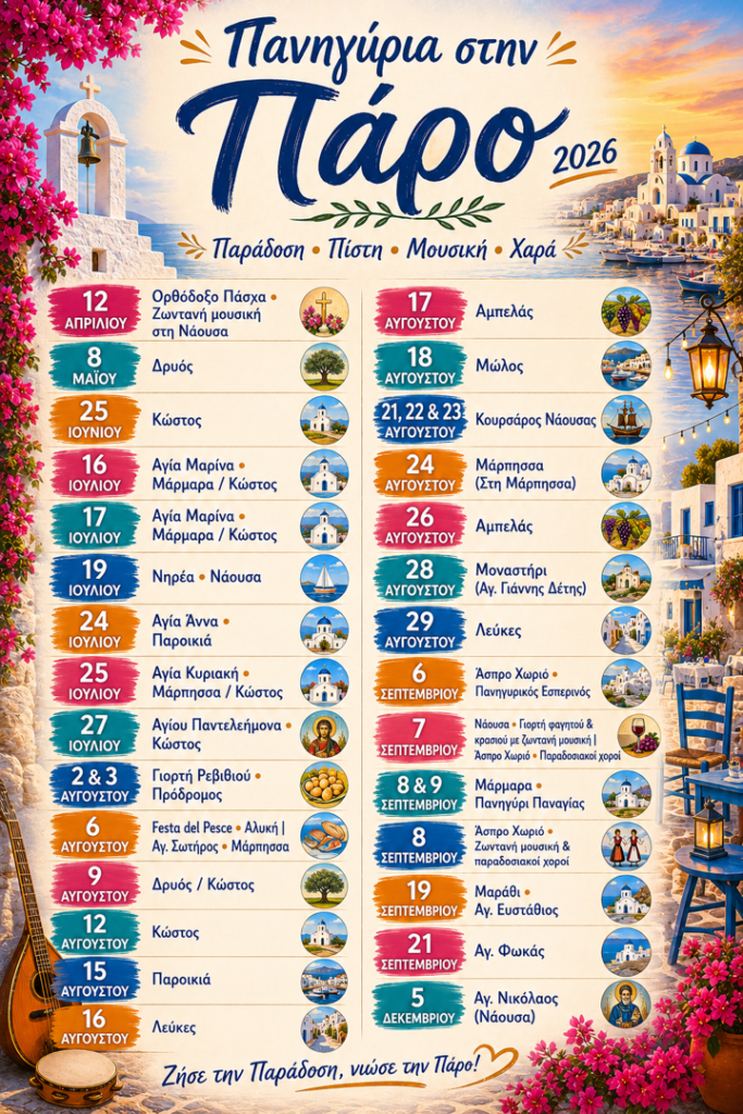 02/08: Paros 2026: A Summer Full of Tradition!