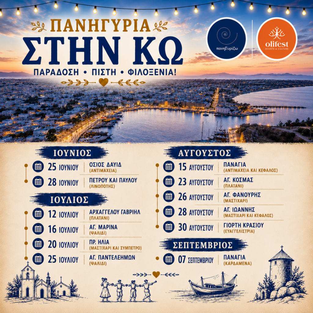 26/08: Gathering in Kos: The Local Festivals Schedule