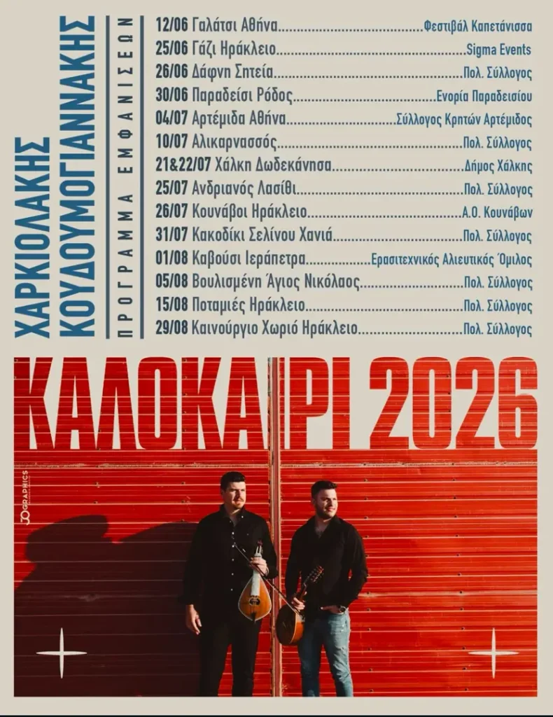 26/07: Charkiolakis & Koudoumogiannakis – Summer 2026