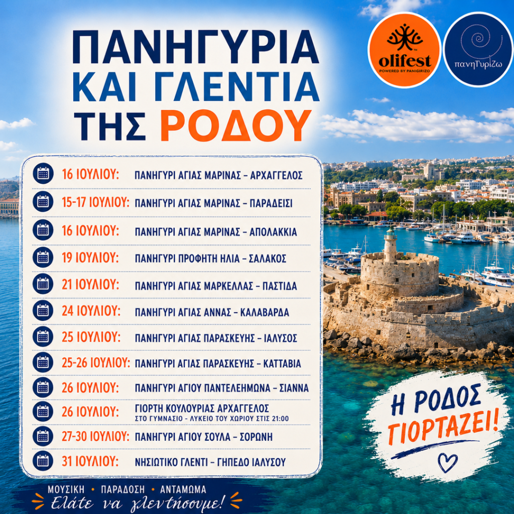 27/07: Festivals and Celebrations of Rhodes