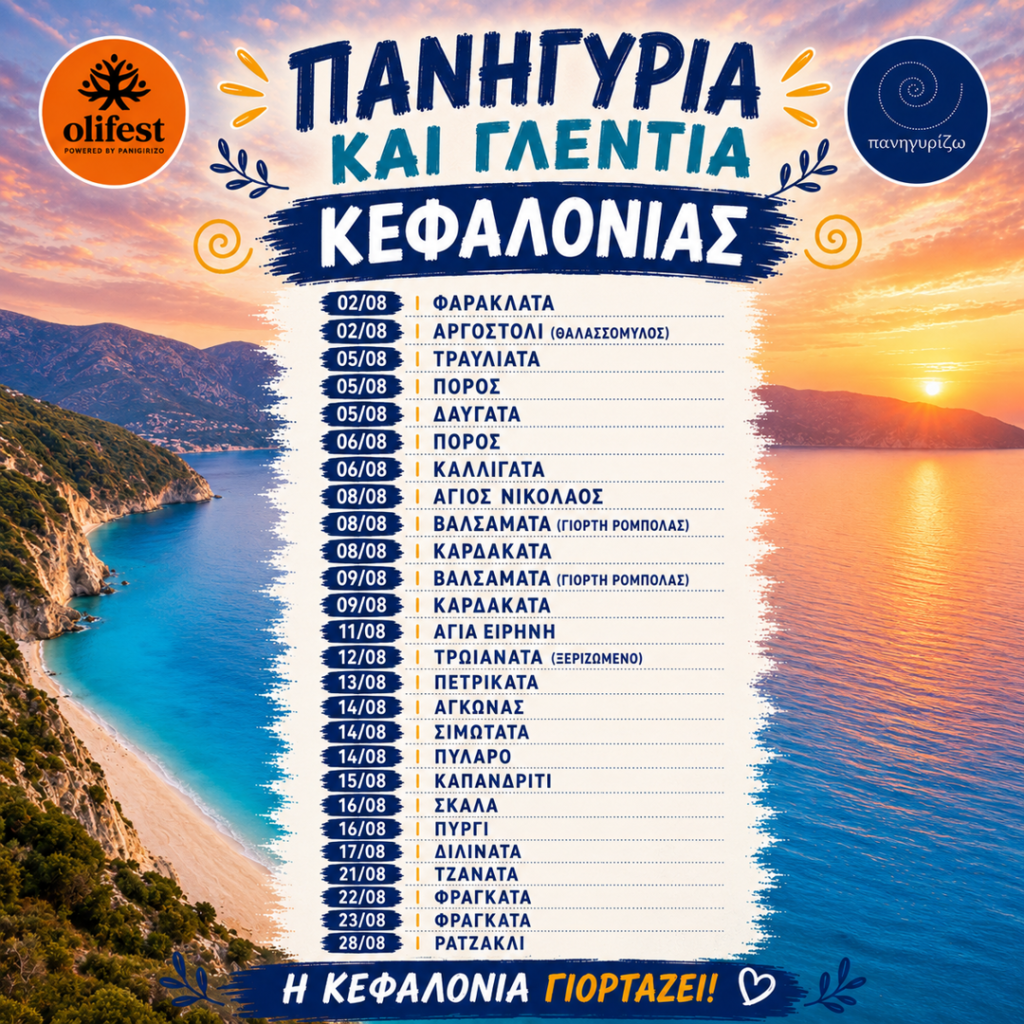 17/08: Festivals and celebrations of Kefalonia